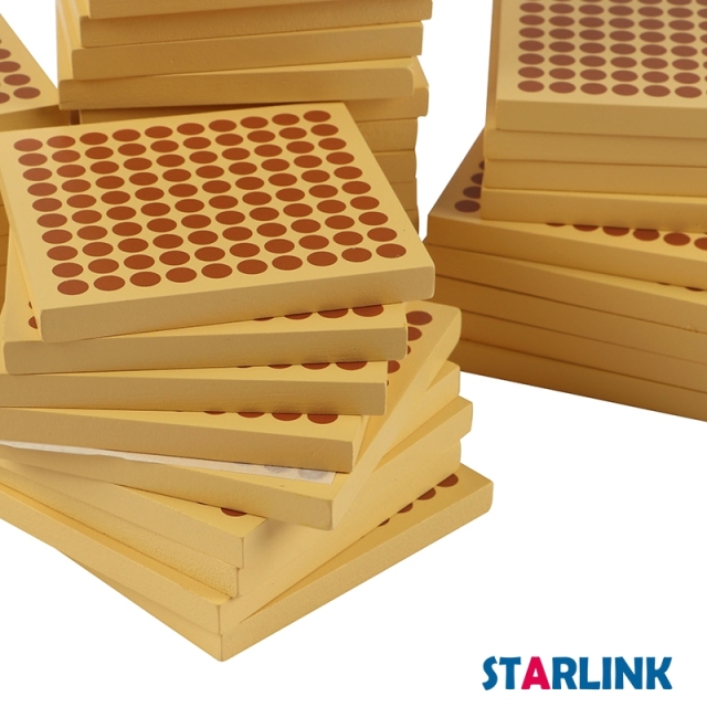 Montessori Materials 45 Wooden Hundred Squares For Educational Toys Magnetic