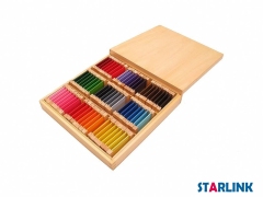 Baby Color Teaching Aids Montessori Wood Color Tablet 3rd Box Early Childhood Education Preschool Training Kid Toys