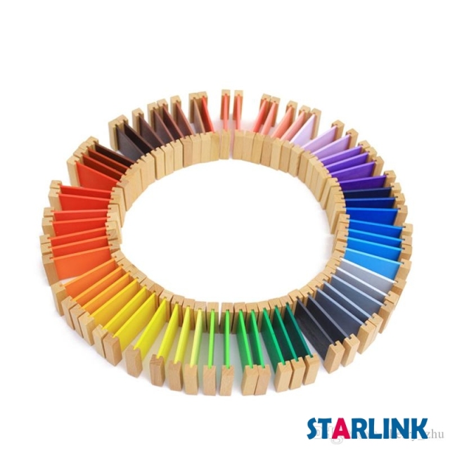 Baby Color Teaching Aids Montessori Wood Color Tablet 3rd Box Early Childhood Education Preschool Training Kid Toys