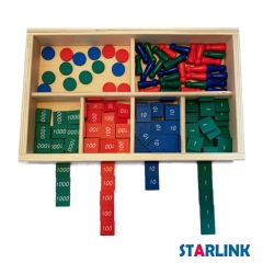 Montessori Wooden Toy Stamp DevelopmentDecimal stamp Game