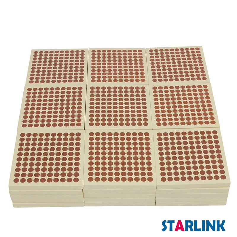 Montessori Materials 45 Wooden Hundred Squares For Educational Toys Magnetic