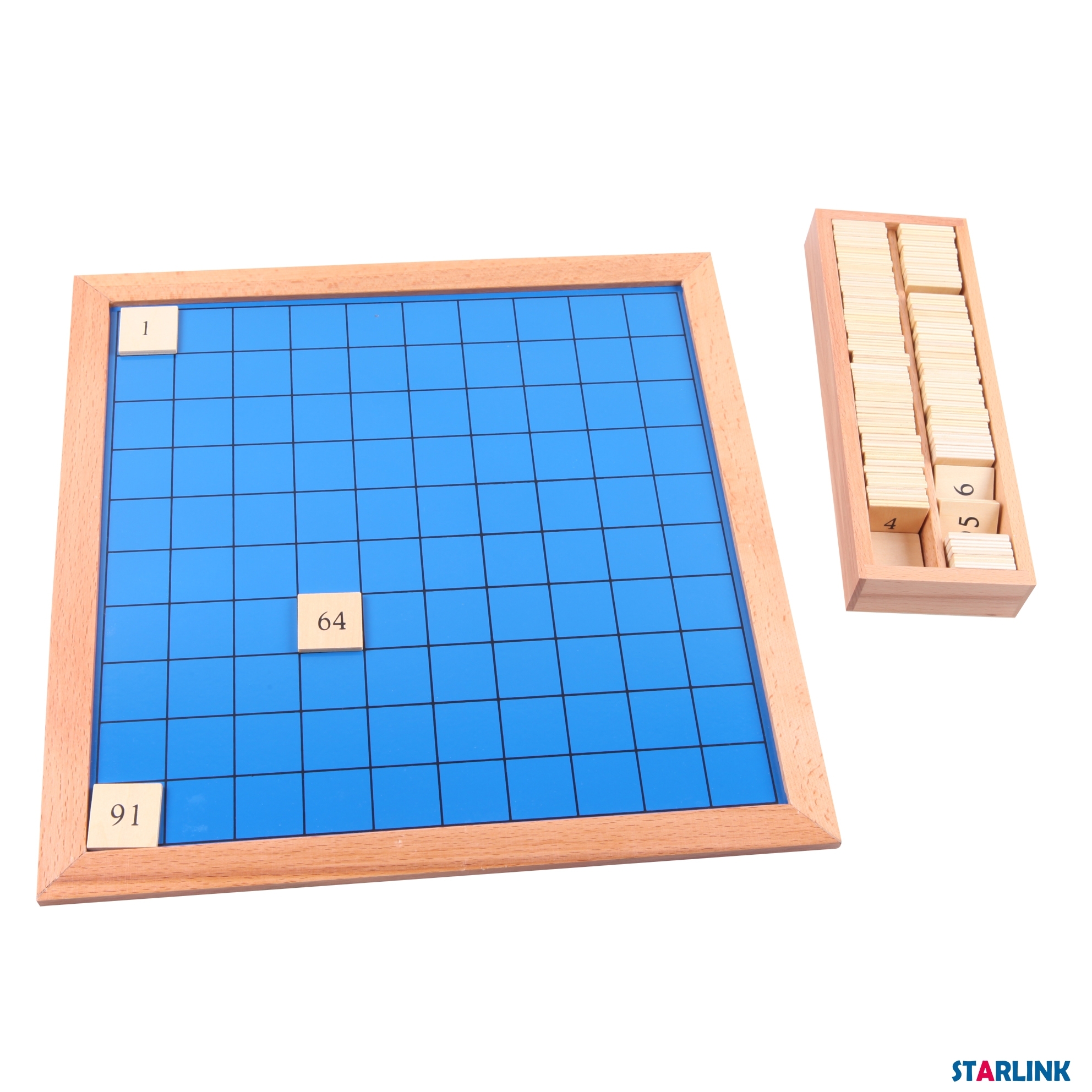 Hundred Board Educational Wooden Montessori Mathematics Toys