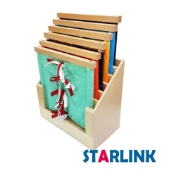 Montessori Materials Wood Toy Clothing Box Dressing Frame for Kids Education
