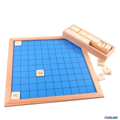 Hundred Board Educational Wooden Montessori Mathematics Toys