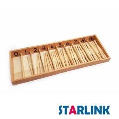 Montessori Materials Wooden Kindergarten Toys Spindle Box Print Wooden Montessori Material For Preschool