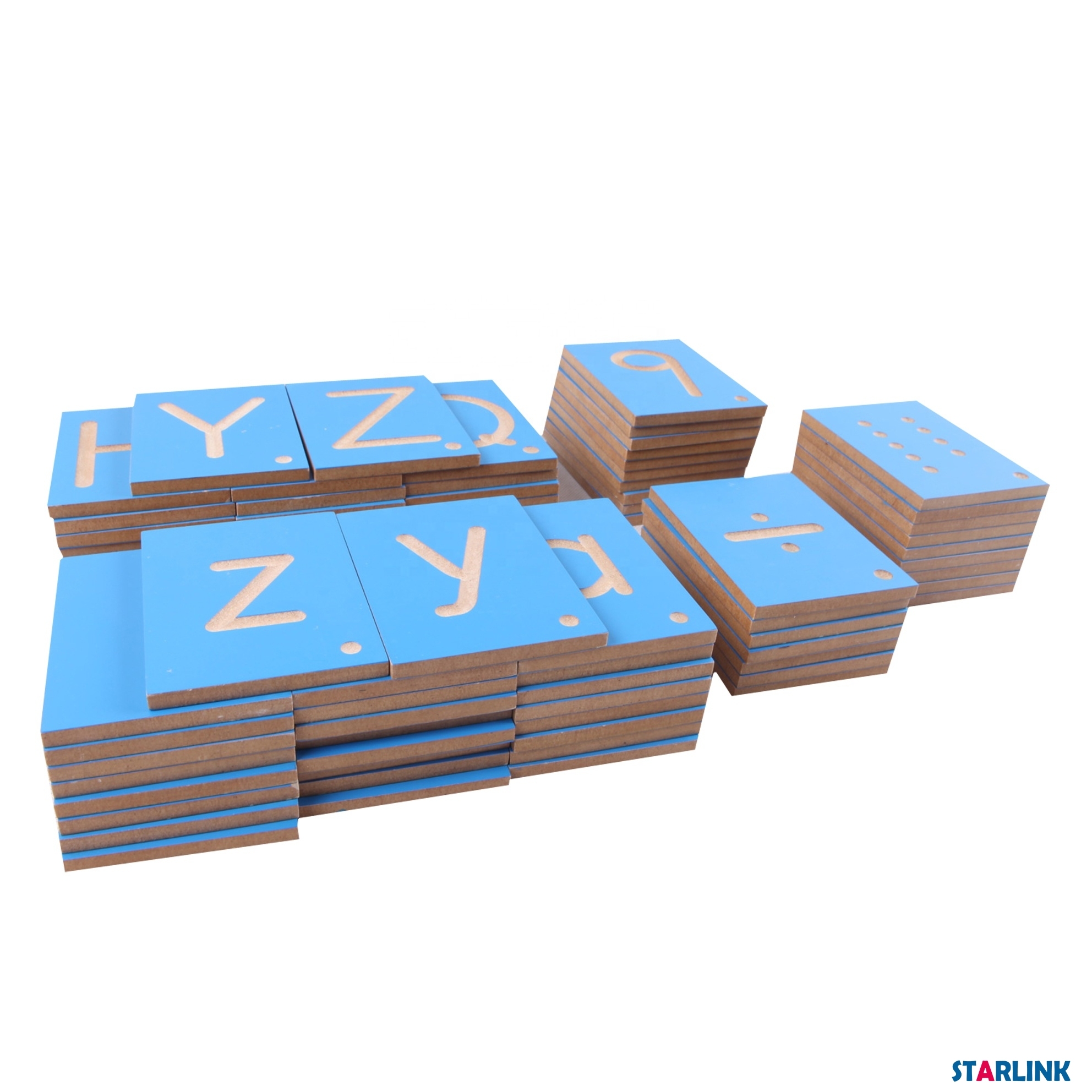 Montessori Material Number Letter Tiles Wooden Montessori Learning Toys For Children Kindergarten