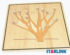 Baby Educational Montessori Material Wooden Jigsaw Puzzle Root Puzzle Kids Toy Play Fun