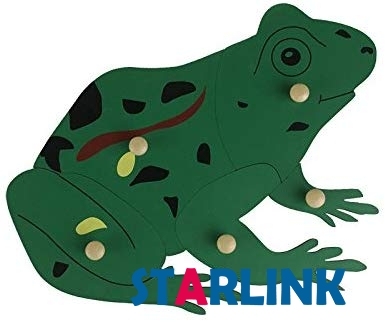 Montessori Materials Educational Tools Animal Frog Puzzle Preschool Early Montessori Toys for Toddlers