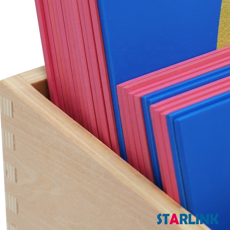 Montessori language teaching material English Lower Case Cursive Sandpaper Letters With Box