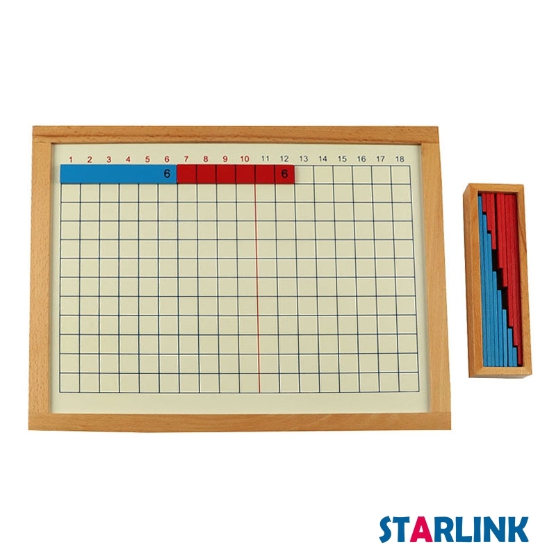Montessori materials Addition Strip Board and Subtraction Strip Board Educational wooden toy equipment montessori