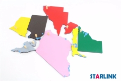 Wooden Australia Map Panel Floor Puzzle Montessori Cultural Science Teaching Tools Kindergarten Early Learning