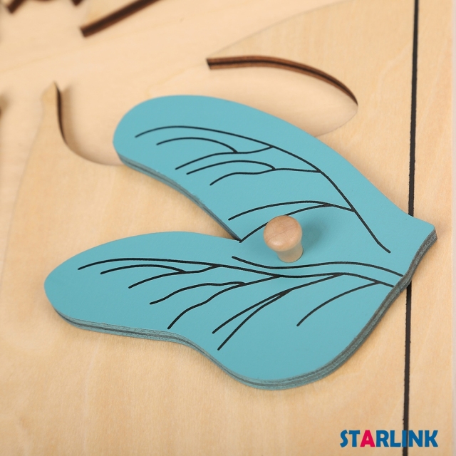 Montessori Materials Educational Tools Insect Dragonfly Puzzle Preschool Early Montessori Toys for Toddlers