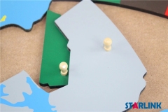Wooden Canada Map Panel Floor Puzzle Montessori Cultural Science Teaching Tools Kindergarten Early Learning