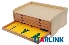 Baby Toys Montessori Botany Leaf Cabinet Leaf Four Cabinet Leaf-Shaped Panel Leaf Panel Cabinet Early Childhood Preschool Kid