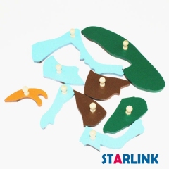 Montessori Materials Educational Tools Insect Cricket Puzzle Preschool Early Montessori Toys for Toddlers
