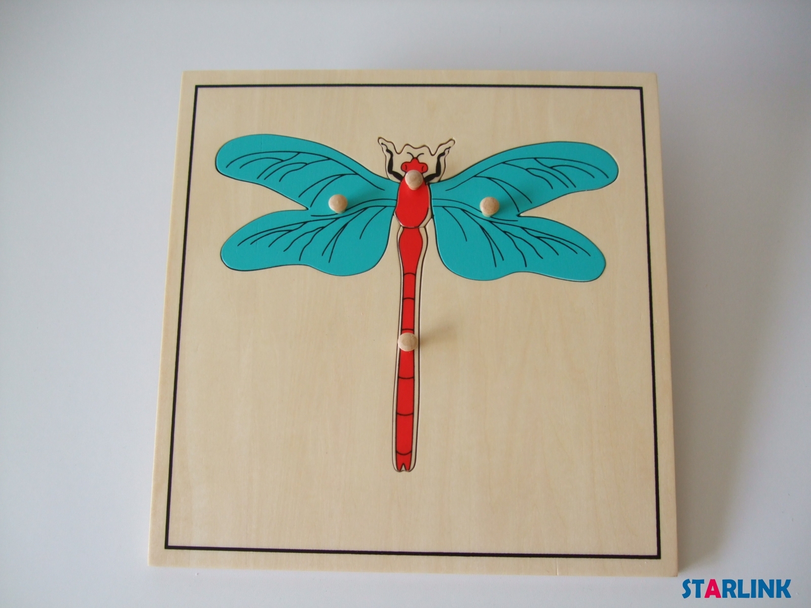 Montessori Materials Educational Tools Insect Dragonfly Puzzle Preschool Early Montessori Toys for Toddlers