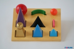 Solid Grammar Symbols with Cut-Out Tray Wooden Montessori Material For Kids