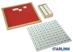 Pythagoras Board Beech Numbers Mathematics Material Educational Wooden Kids Baby Montessori