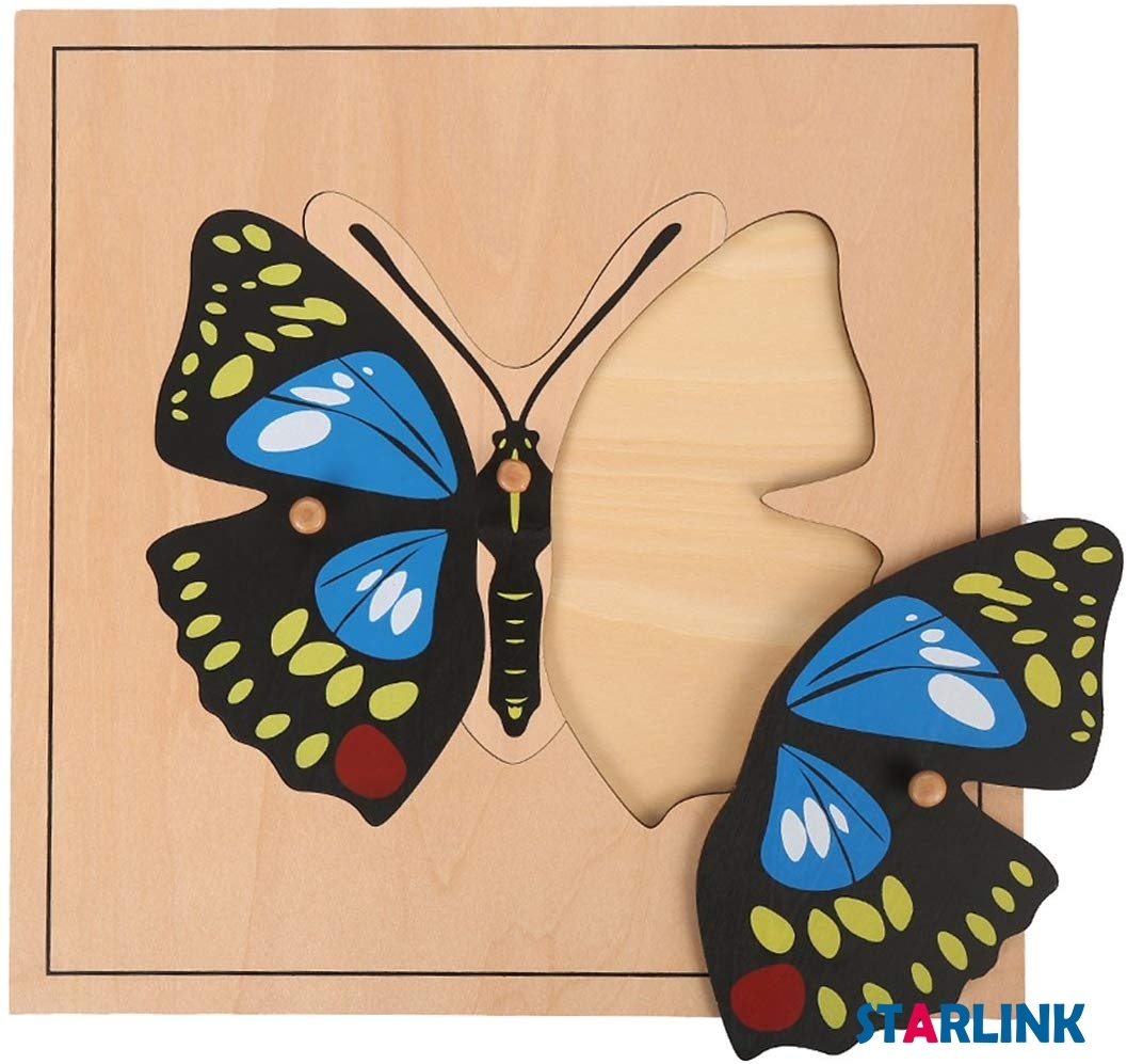 Montessori Materials Educational Tools Insect Butterfly Puzzle Preschool Early Montessori Toys for Toddlers
