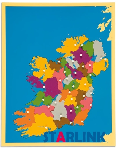 Wooden Ireland Map Panel Floor Puzzle Montessori Cultural Science Teaching Tools Kindergarten Early Learning