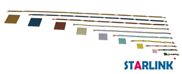 Short Bead Chain Montessori materials Wooden Educational Children Toy montessori