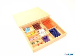 Beechwood Montessori Math Games Educational Toys For Kids Short Bead Chain With Box