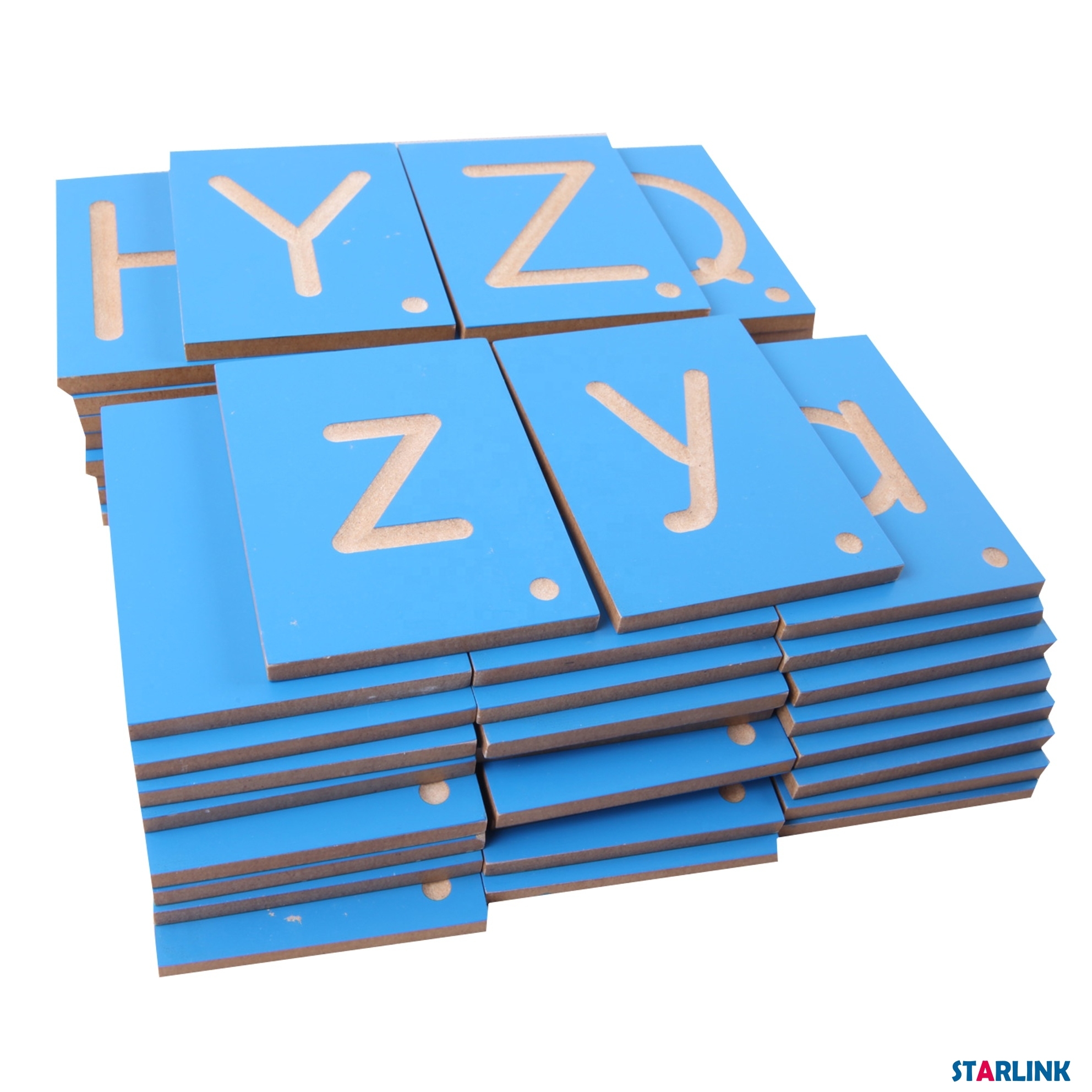 Montessori Material Number Letter Tiles Wooden Montessori Learning Toys For Children Kindergarten
