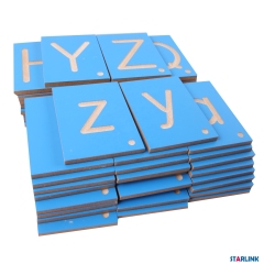 Montessori Material Number Letter Tiles Wooden Montessori Learning Toys For Children Kindergarten
