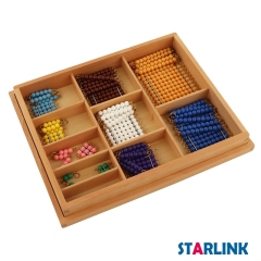 Beechwood Montessori Math Games Educational Toys For Kids Short Bead Chain With Box