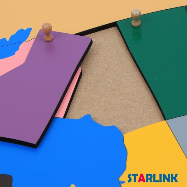 Wooden Canada Map Panel Floor Puzzle Montessori Cultural Science Teaching Tools Kindergarten Early Learning