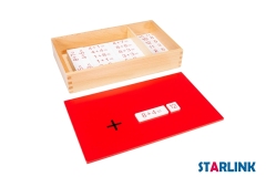 Montessori material Educational toy Addition Equations and Sums Box (wooden card)