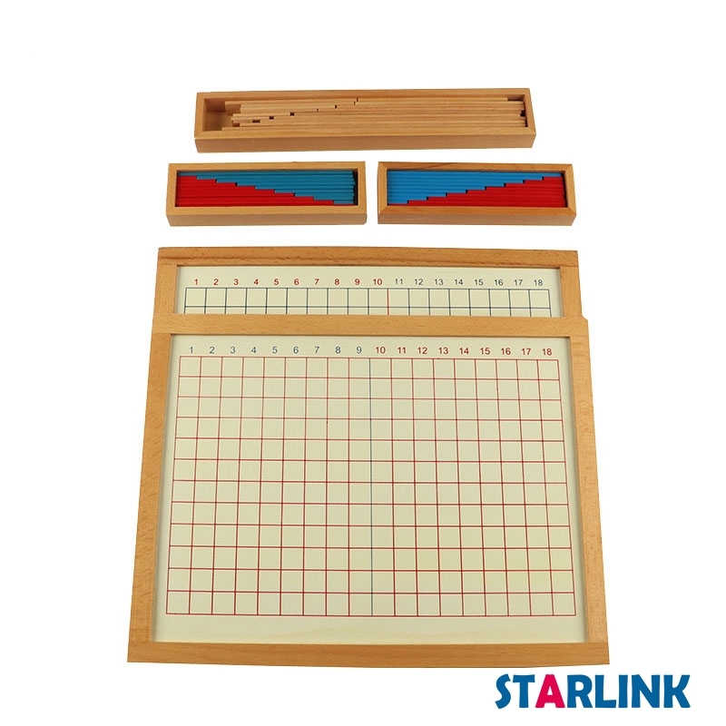 Montessori materials Addition Strip Board and Subtraction Strip Board Educational wooden toy equipment montessori