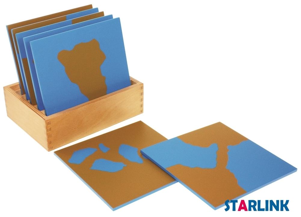 Montessori Land And Water Forms Card Set Montessori Geography Learning Cards Early Childhood Education Montessori Materials