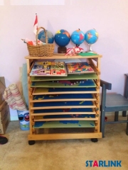 Geography maps Montessori Materials the 8 Puzzle Maps With Stand Wooden Map Rack