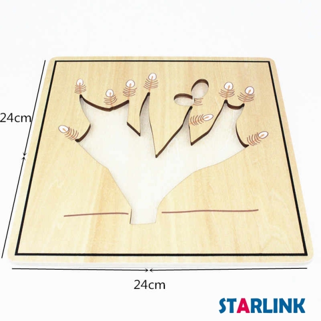 Baby Educational Montessori Material Wooden Jigsaw Puzzle Root Puzzle Kids Toy Play Fun