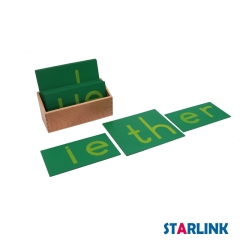 Alphabet Letter Sandpaper Double Letters Cursive with Box