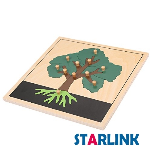 Baby Educational Montessori Wooden Jigsaw Puzzle Tree Puzzle Kids Toy Play Fun
