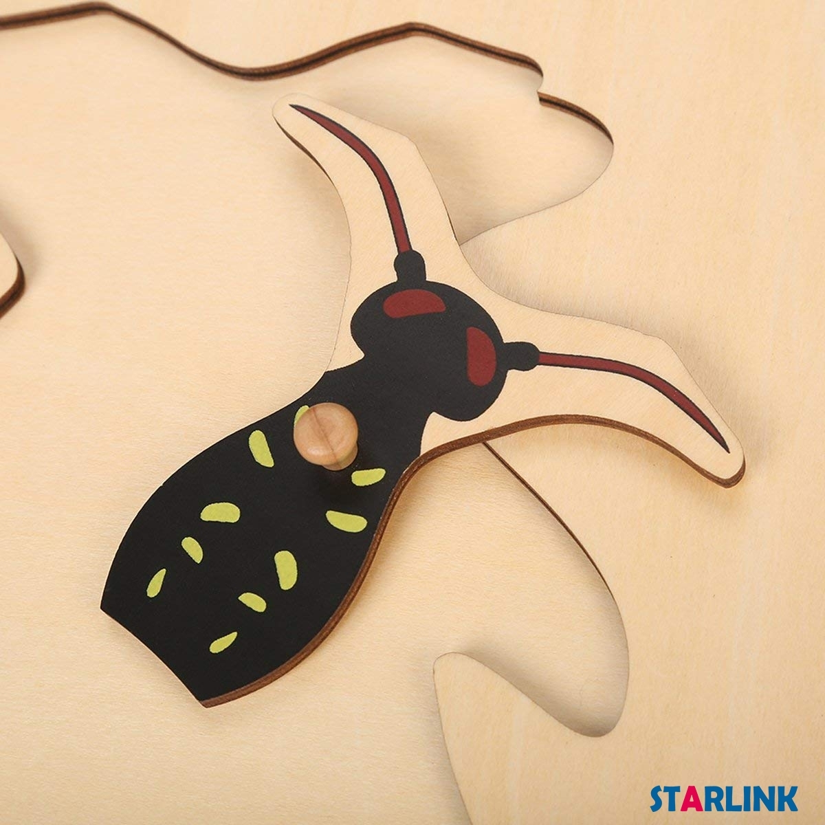Montessori Materials Educational Tools Insect Wasp Puzzle Preschool Early Montessori Toys for Toddlers