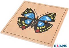 Montessori Materials Educational Tools Insect Butterfly Puzzle Preschool Early Montessori Toys for Toddlers