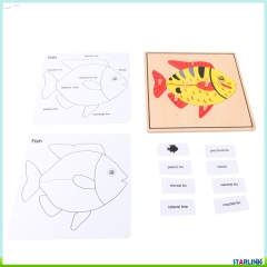 Montessori Material Animal Puzzle Activity Set Learning Toys for Toddlers Educational Toys