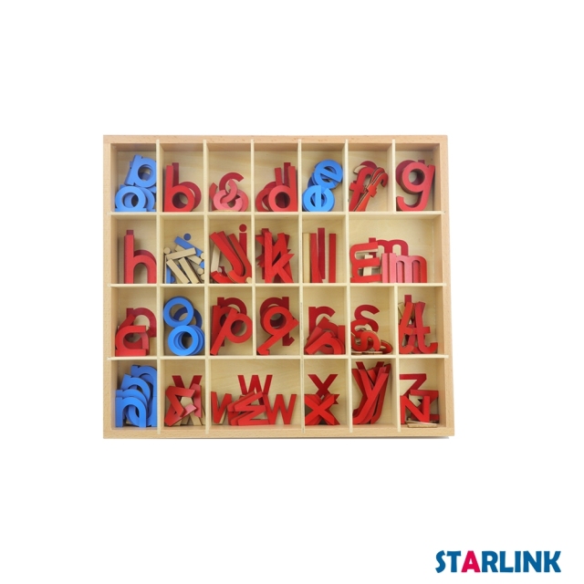 Wood Small Movable Alphabet Box Educational Alphabet Toys For Kids Sound