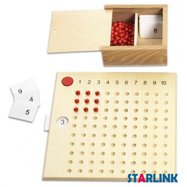 Wooden Montessori Material Multiplication Board Wooden Toys For Children Preschool