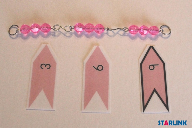 Printed Arrows for Short Bead Chains Montessori Math Material For Preschool Children