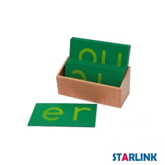Alphabet Letter Sandpaper Double Letters Cursive with Box