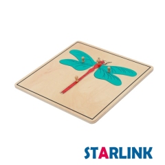 Montessori Materials Educational Tools Insect Dragonfly Puzzle Preschool Early Montessori Toys for Toddlers