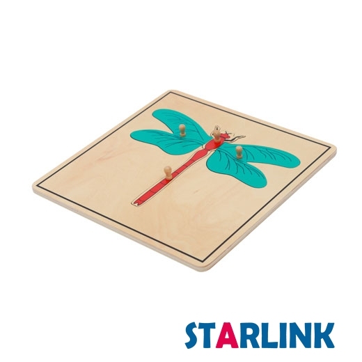 Montessori Materials Educational Tools Insect Dragonfly Puzzle Preschool Early Montessori Toys for Toddlers