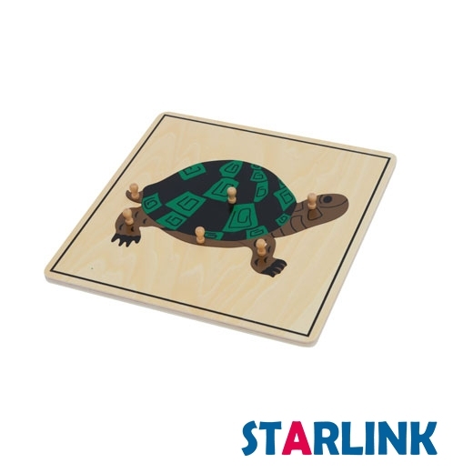 Montessori Materials Educational Tools Animal Turtle Puzzle Preschool Early Montessori Toys for Toddlers