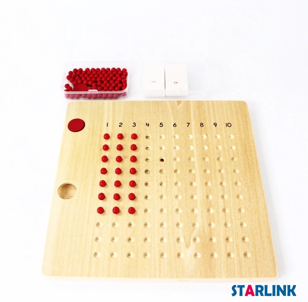 Wooden Montessori Material Multiplication Board Wooden Toys For Children Preschool