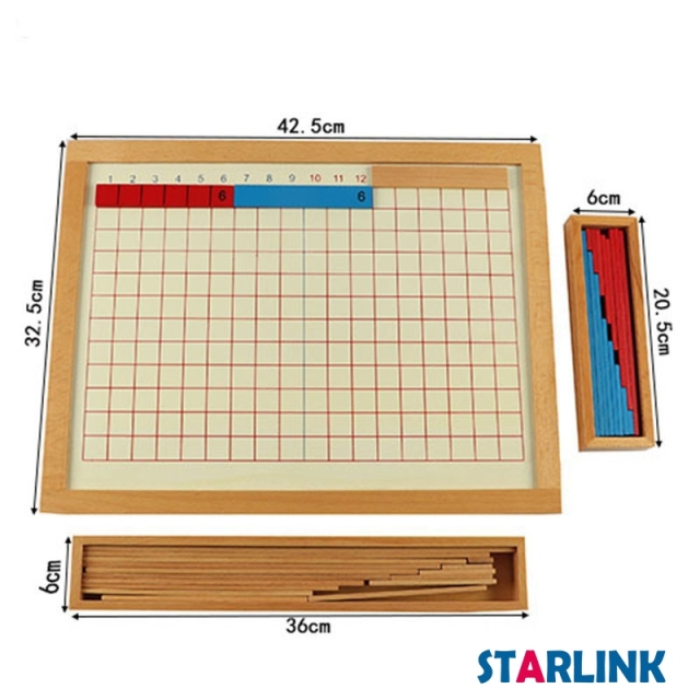 Montessori materials Addition Strip Board and Subtraction Strip Board Educational wooden toy equipment montessori
