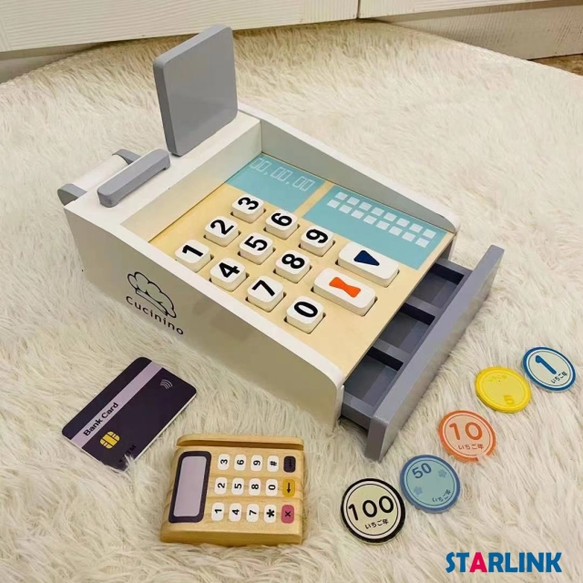 Selling trolley candy wooden baby popcorn toy kitchenware